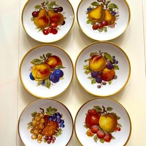 Vintage Mitterteich Bavarian china Fruit and Nut dessert plates